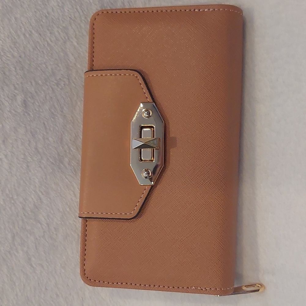 NWOT Wallet with Zipper and Twist Flap